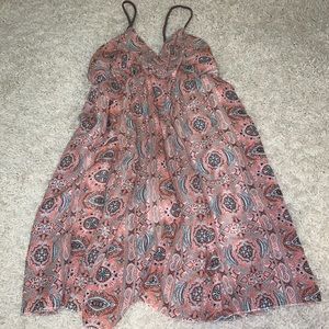 Braided spaghetti strap flowy dress